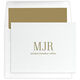 Tall Initials Folded Note Cards - Letterpress Image 5 of 6